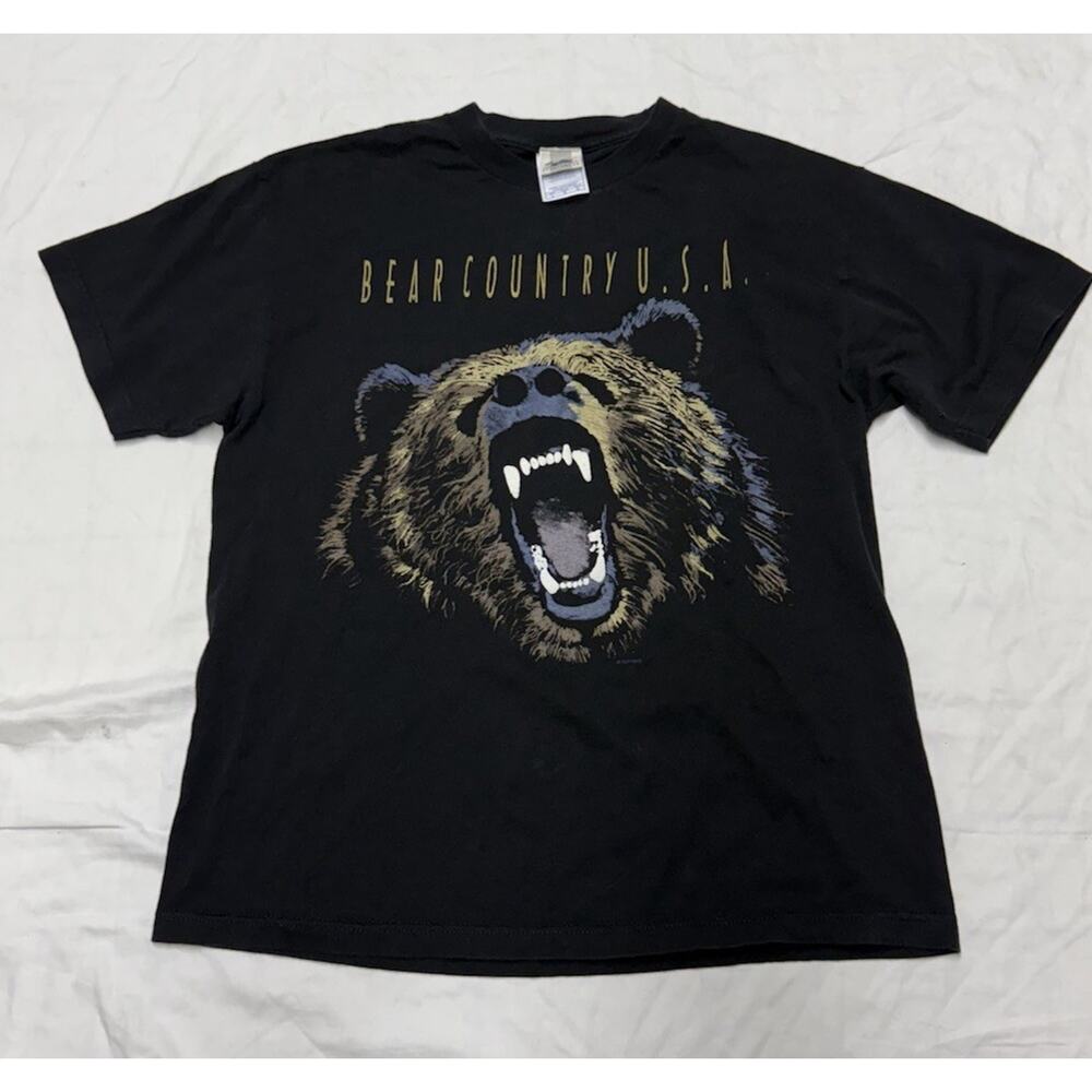 Vintage Suttons Sportswear Bear Country USA T-Shirt Men’s L Made USA
